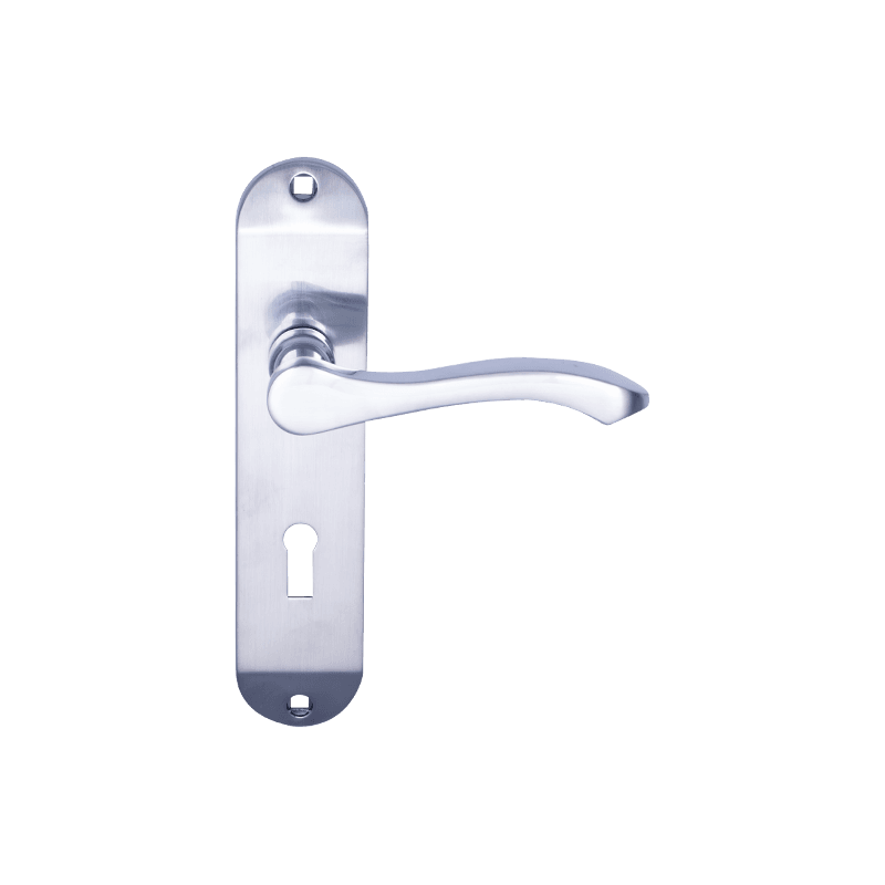 DH180A31L Smart Hebel -Türgriff am Platten -Satin -Chrom