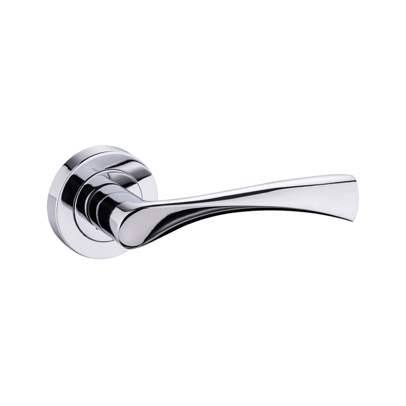 Aluminiumhebel am Rosen -Türgriff polnische Chrom