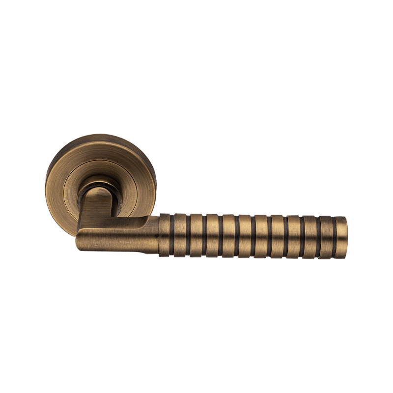 Spirale am Türhebelgriff Matt Antique Bronze